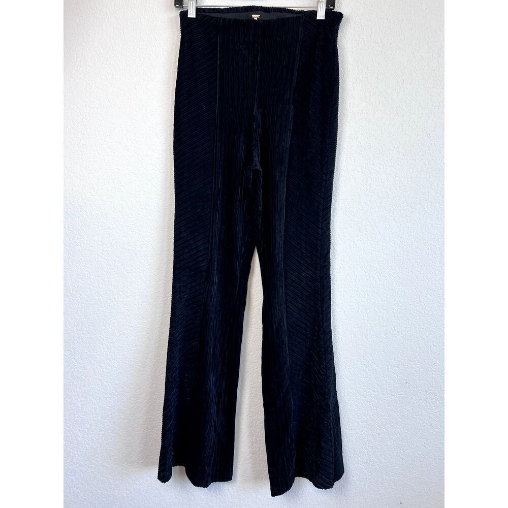 Chic Free People Penny Velvet Flare Pull-On Pants L